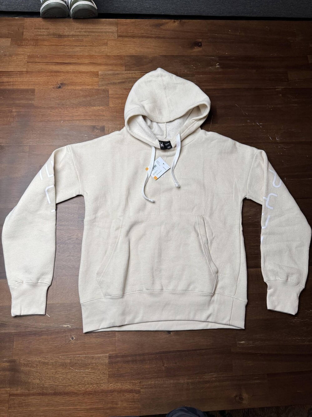 Spyder Hoodie Womens Small Beige Moon Beam Fleece Pullover Soft Sweatshirt